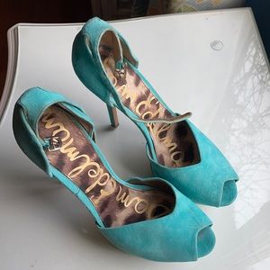 Sam Edelman Caribbean Blue Heels